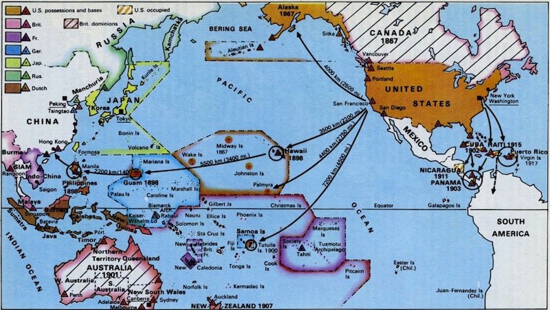 Expansion Of The US Japanese And European Empires In The Pacific   Colonial Territories In The Pacific Basin1 